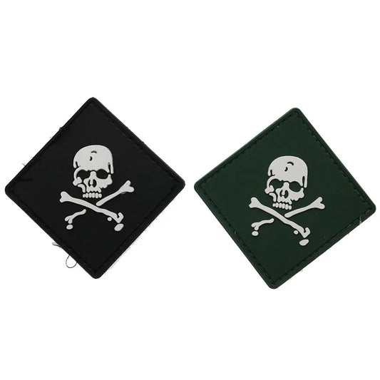 Skull PVC Armband Badge - Decoration Patch