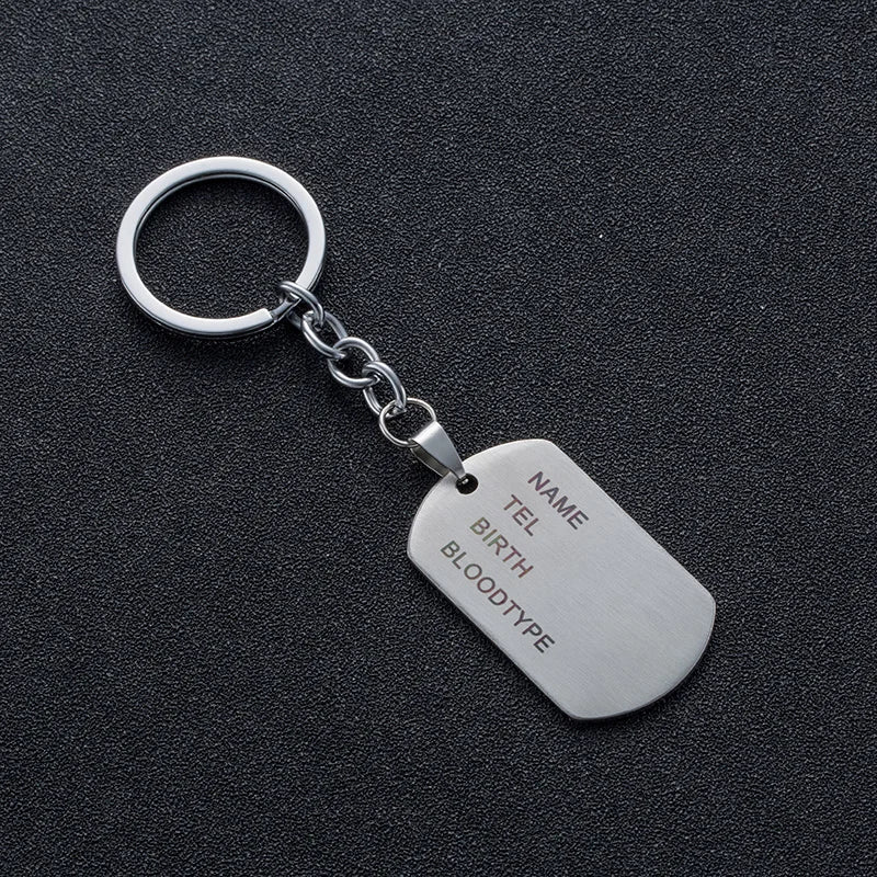 Stainless Steel Military Engraving Name ID Tags