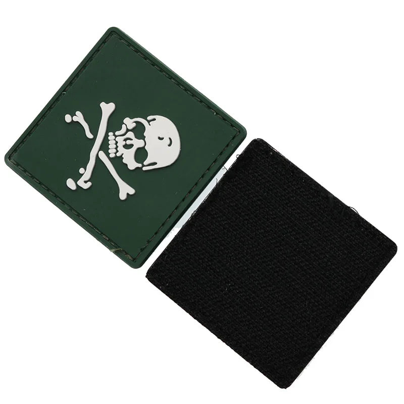 Skull PVC Armband Badge - Decoration Patch