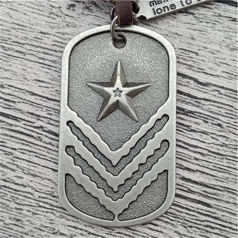 Army Style Stainless Steel Pendant Necklaces