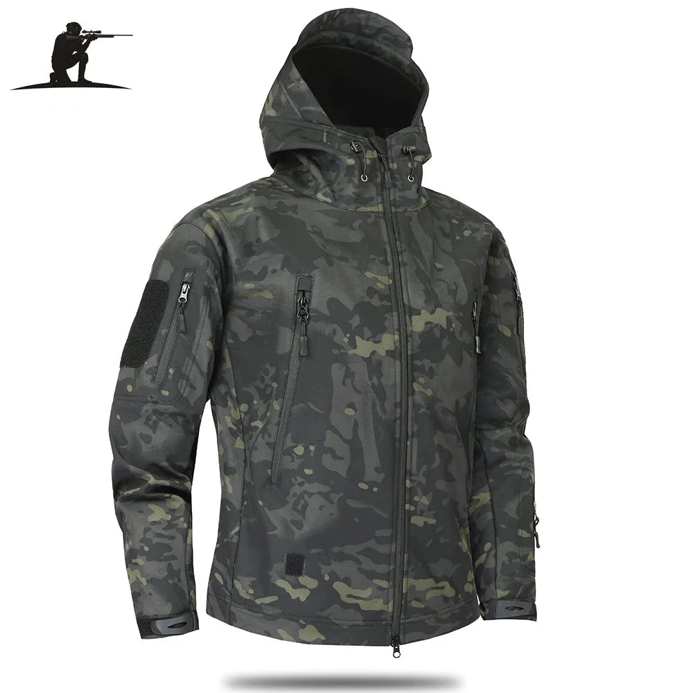 Men's Military Camouflage Fleece Jacket