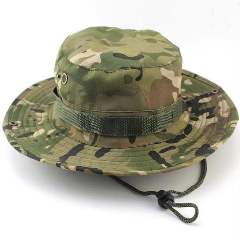 Military Camo Wide  Hat