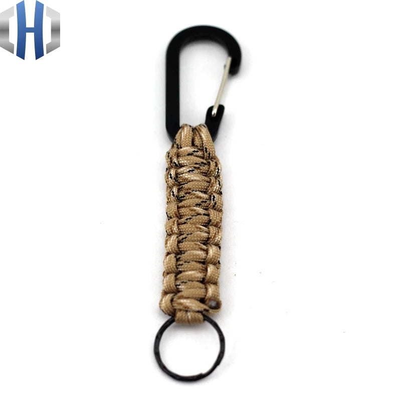 1PC Outdoor Survival Kit Parachute Cord Keychain