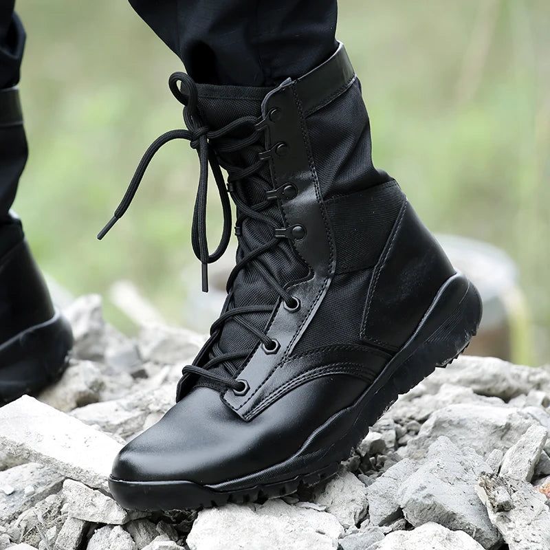 Lightweight Military Black Boots