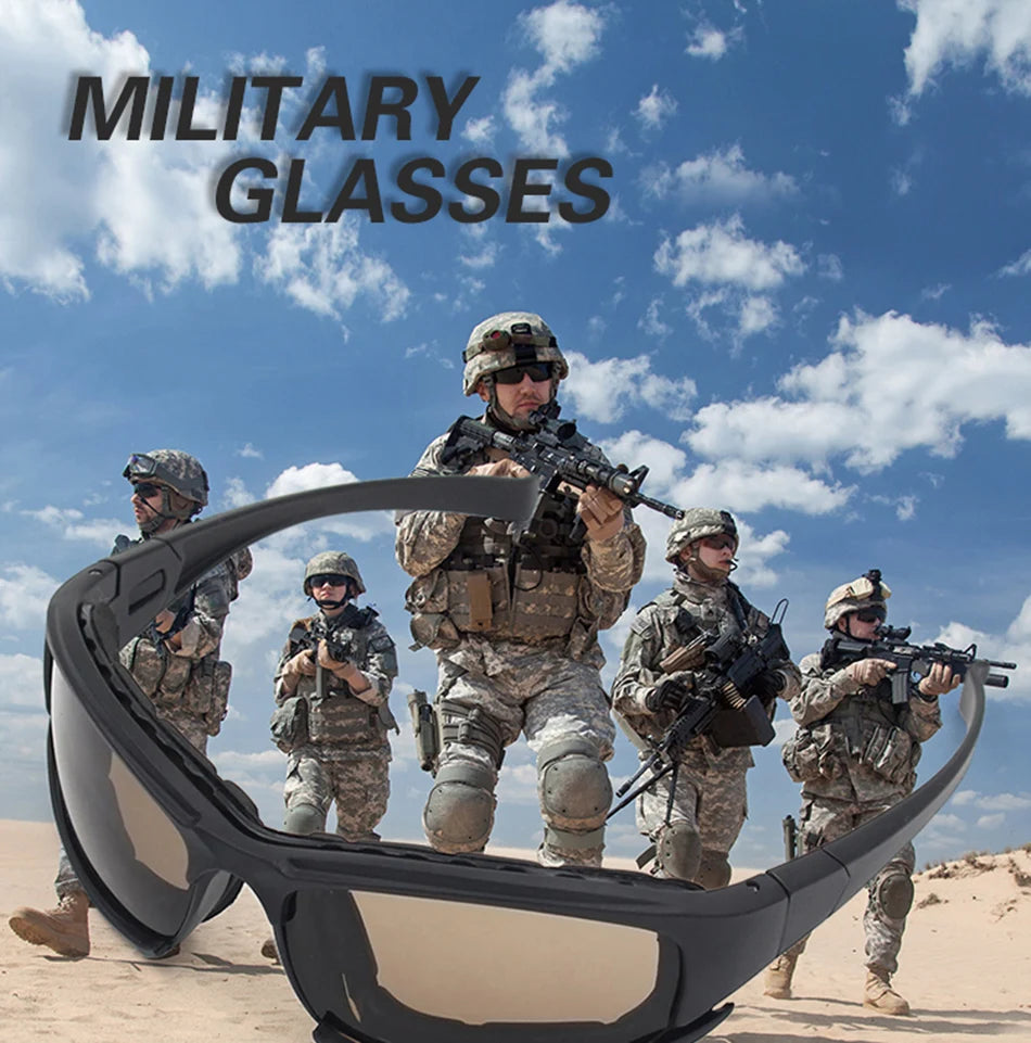 Photochromic Polarized Military Tactical Glasses