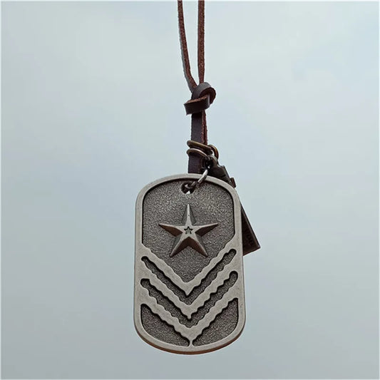 Army Style Stainless Steel Pendant Necklaces