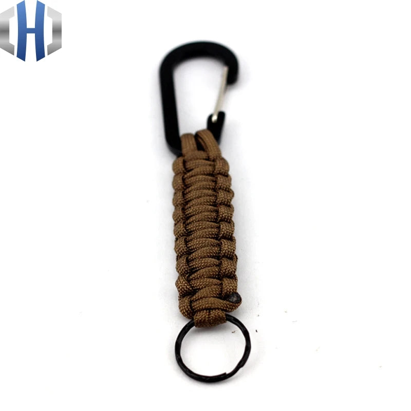 1PC Outdoor Survival Kit Parachute Cord Keychain