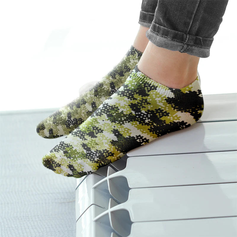 Fashion Camouflage Cotton Ankle Socks