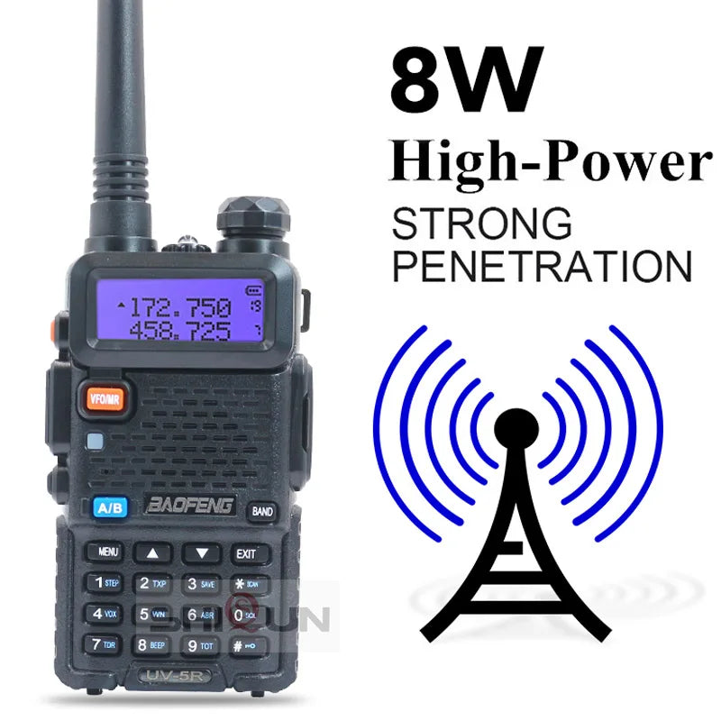 Beofang UV-5R Walkie Talkie 10 km 8W