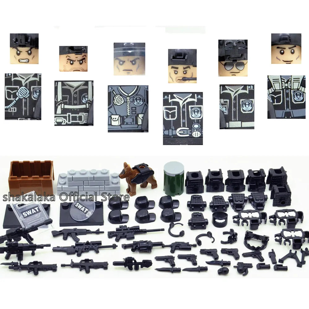 Helicopter Special Forces Team Toys Set