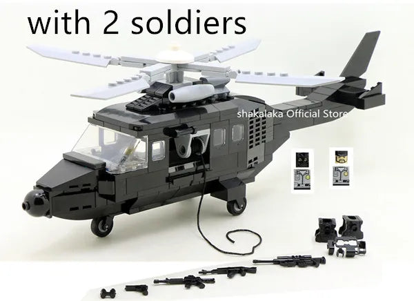 Helicopter Special Forces Team Toys Set