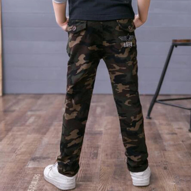 Boys Camouflage Cargo Pants (3-14 Years)