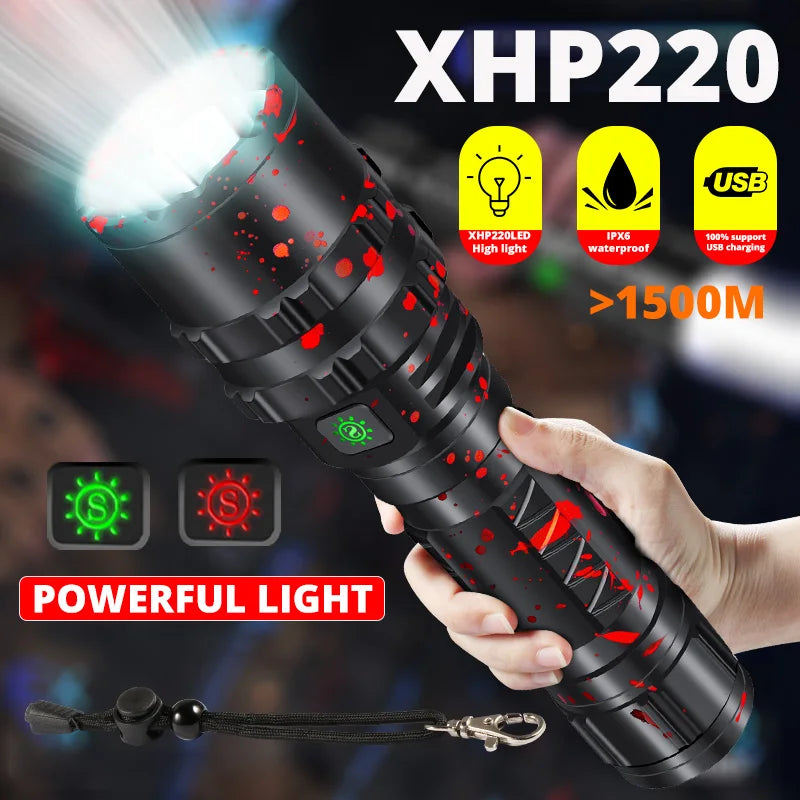 High Power Tactical Military LED Flashlight