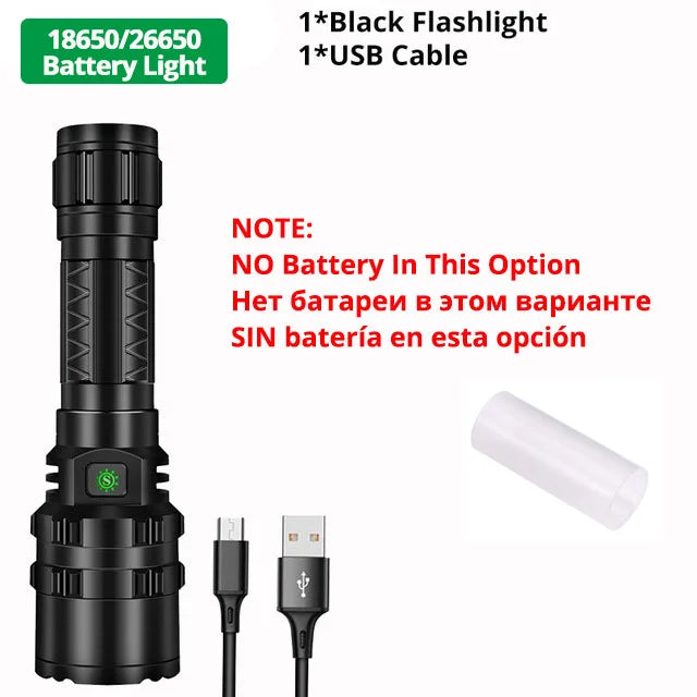 High Power Tactical Military LED Flashlight