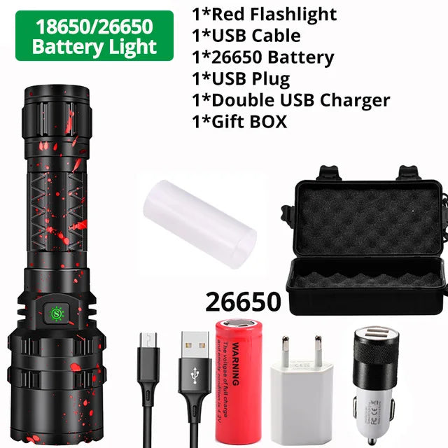 High Power Tactical Military LED Flashlight