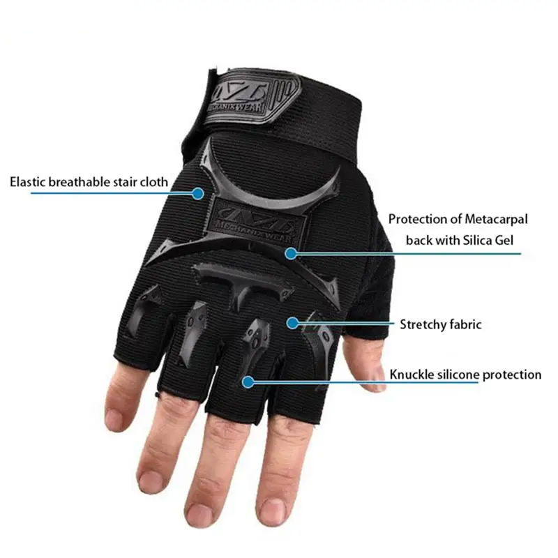 High Quality Children Half Finger Outdoor Gloves