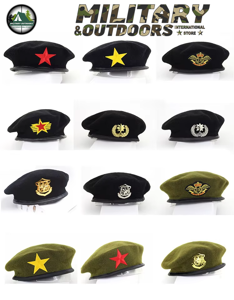 High Quality Wool Army Berets With Emblem