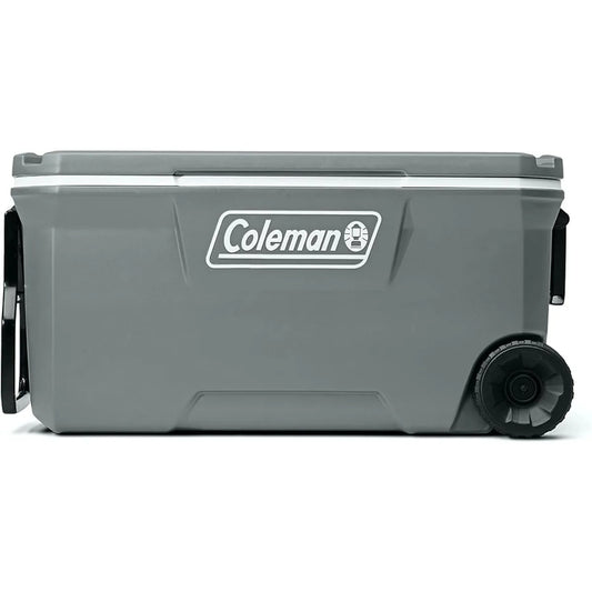 Insulated Portable Wheeled Cooler - 100 plus Can Capacity