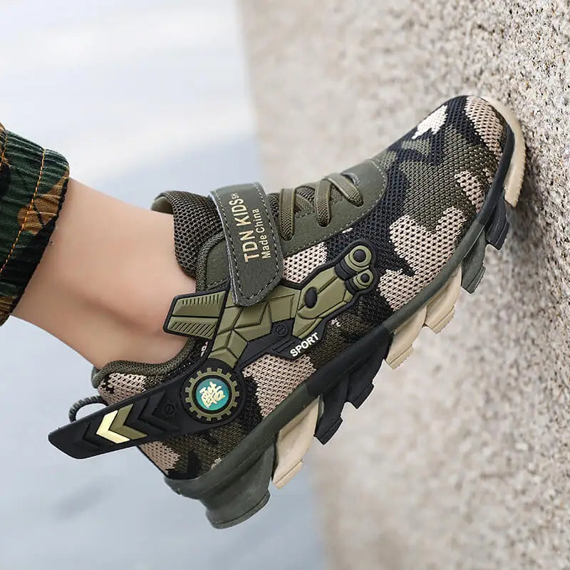 Kids Boys Camouflage Sneakers