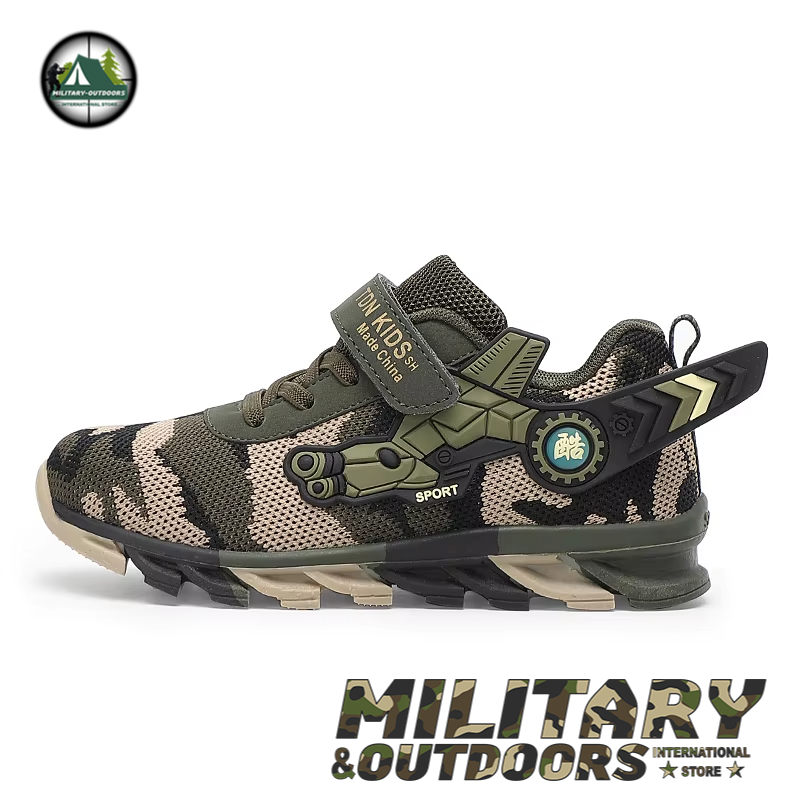 Kids Boys Camouflage Sneakers