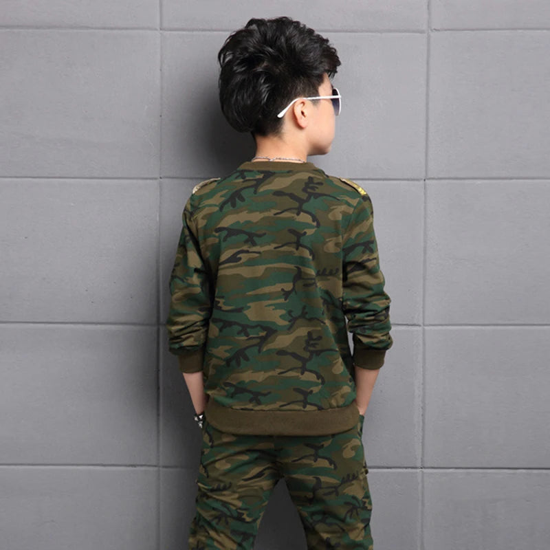 Kids Camouflage Boys Tracksuit Sets