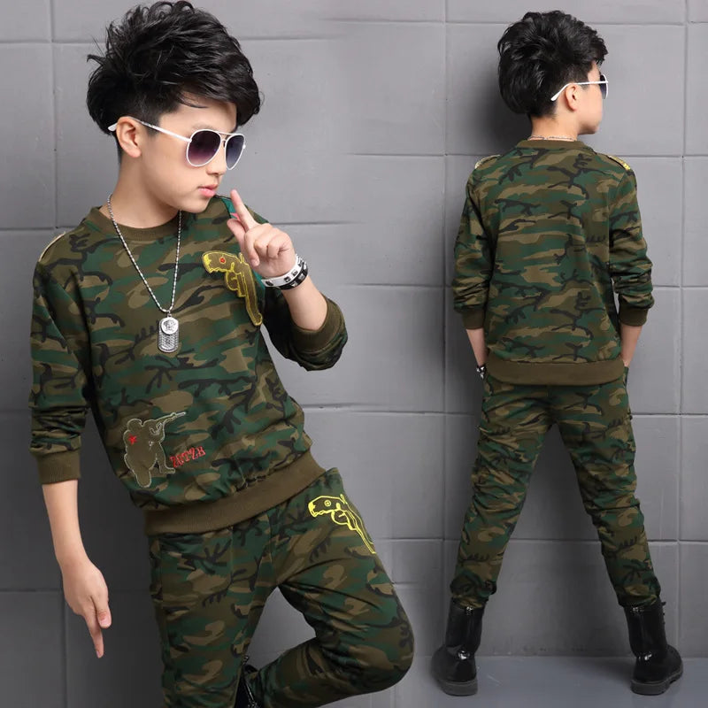 Kids Camouflage Boys Tracksuit Sets