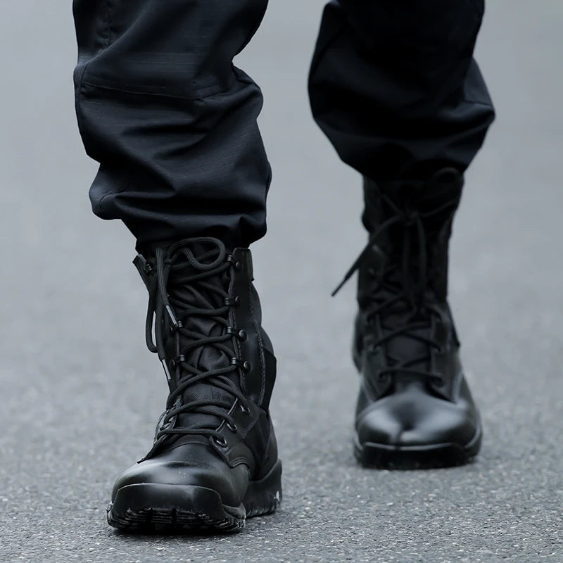 Lightweight Military Black Boots