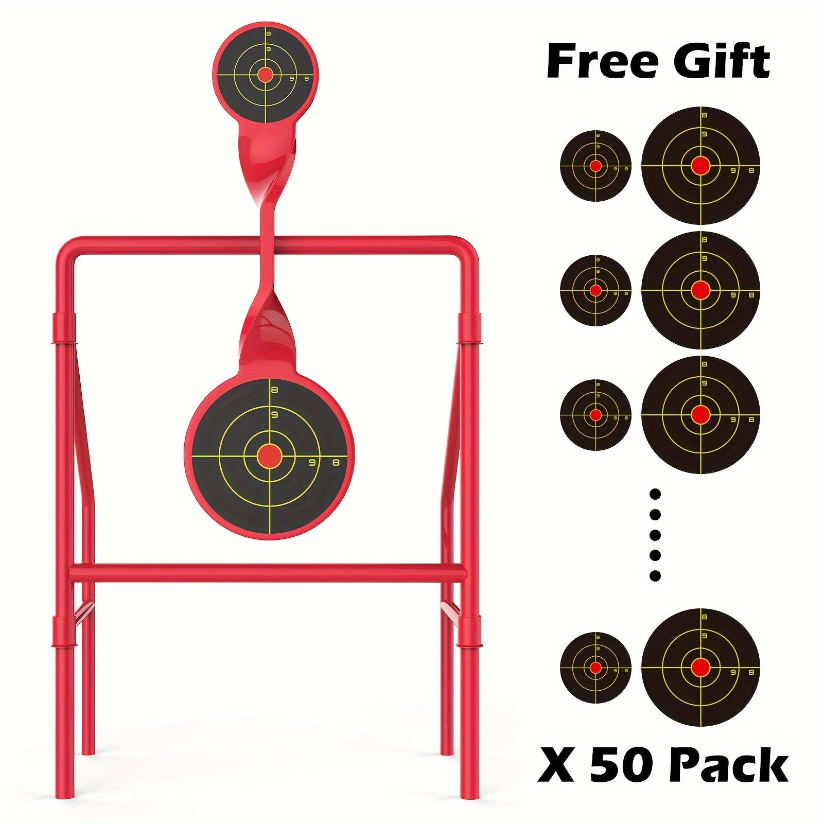 Metal Double Blast Spinner Shooting Target Set