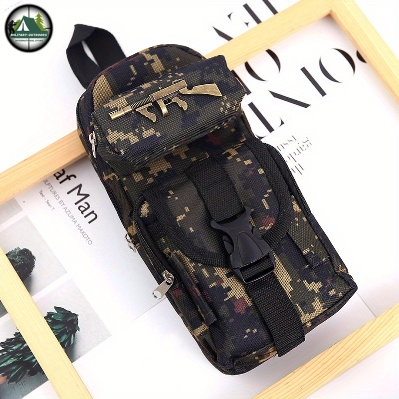 Military-Inspired Camo Pencil Case