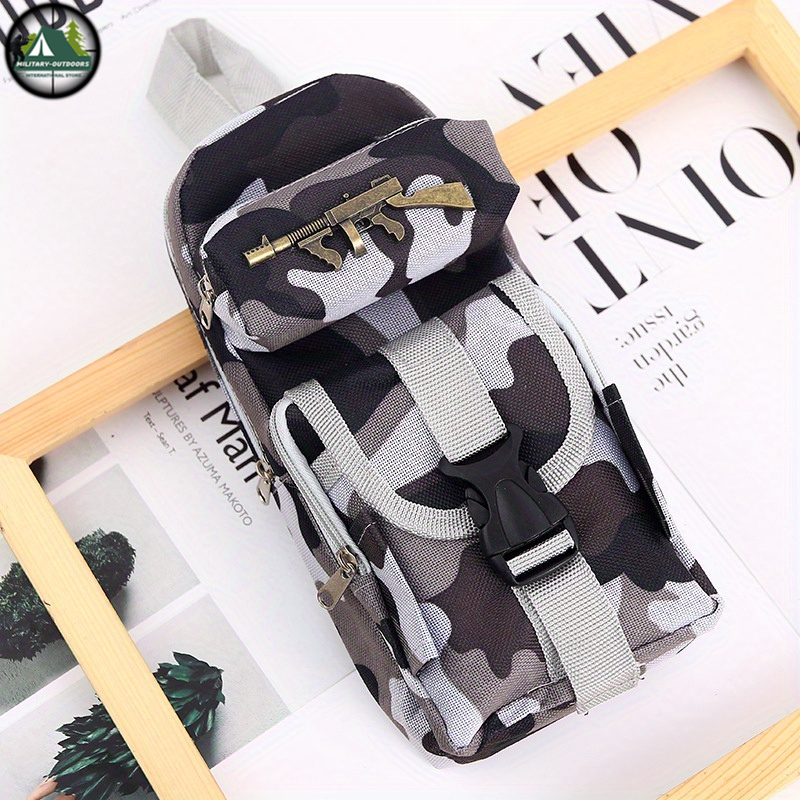 Military-Inspired Camo Pencil Case