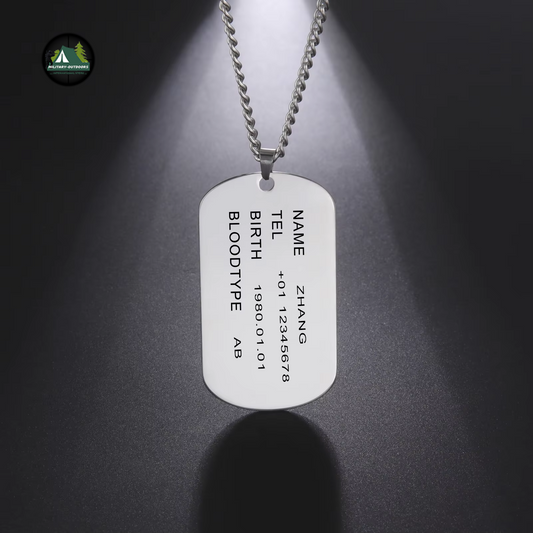 Military Personalized Dog Tag Necklace DogTag