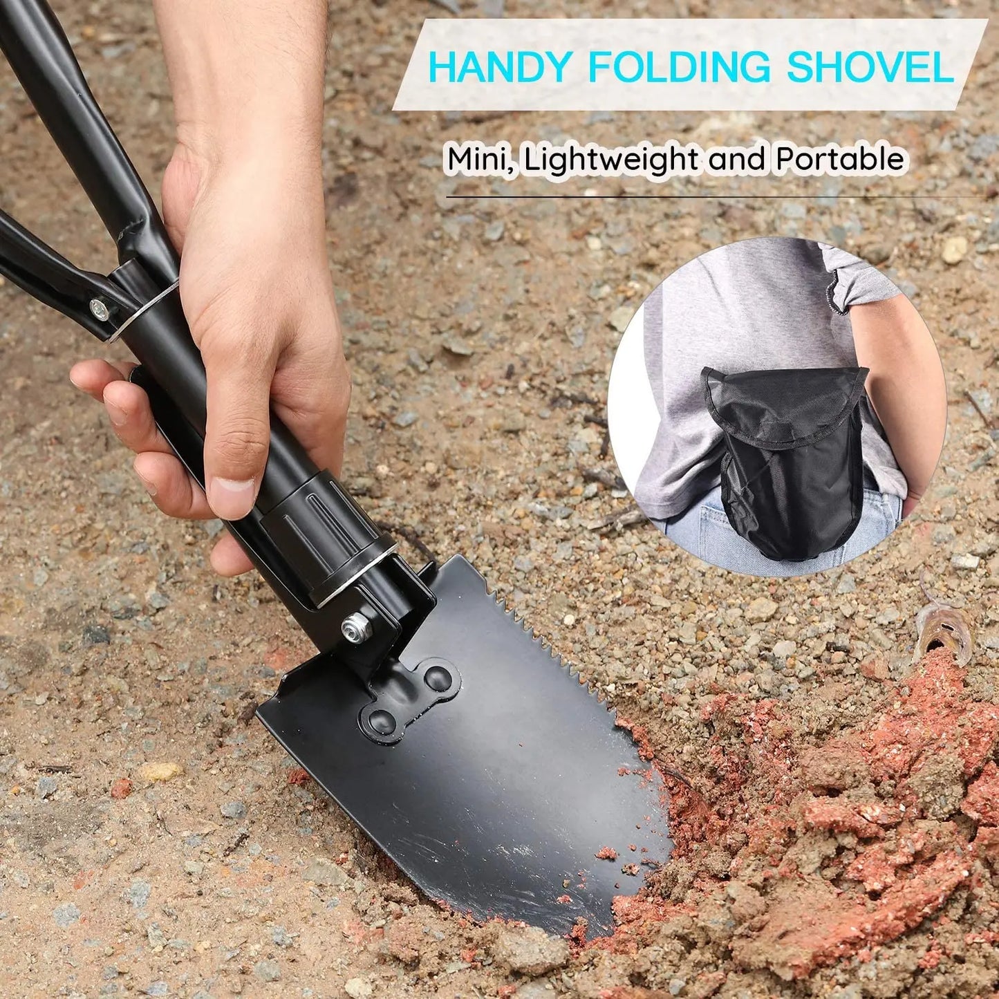 Multifunction Shovel with Storage Bag