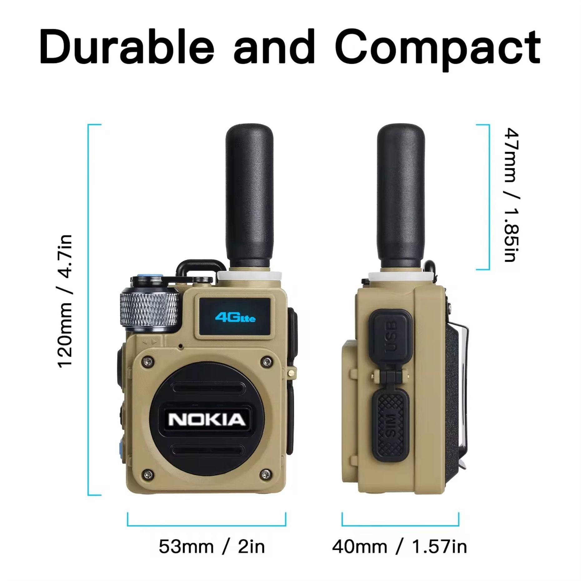 NOKIA 4G Professional Walkie Talkie 5000km Range