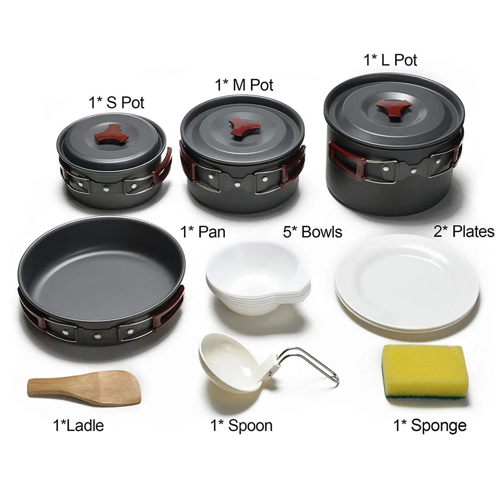 Outdoor Camping Cookware Kit