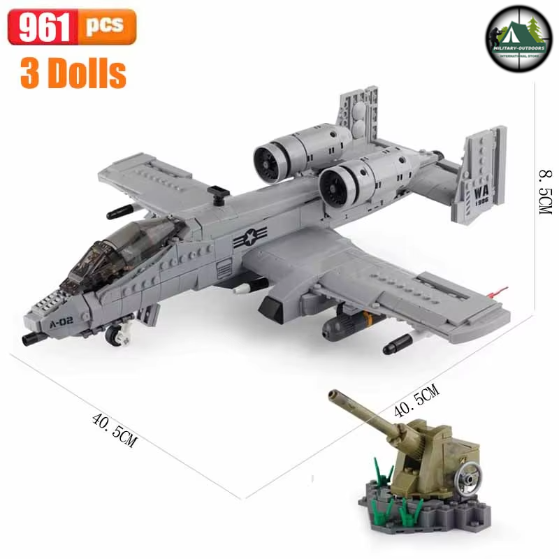 Plane Building Blocks 3D Model Toys