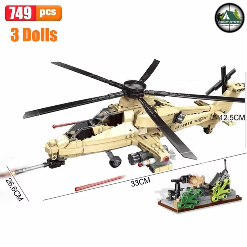 Plane Building Blocks 3D Model Toys