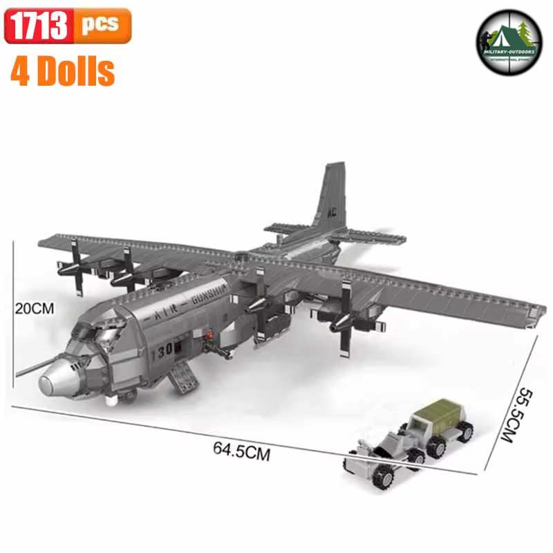 Plane Building Blocks 3D Model Toys