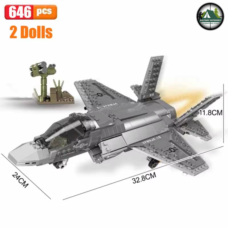 Plane Building Blocks 3D Model Toys