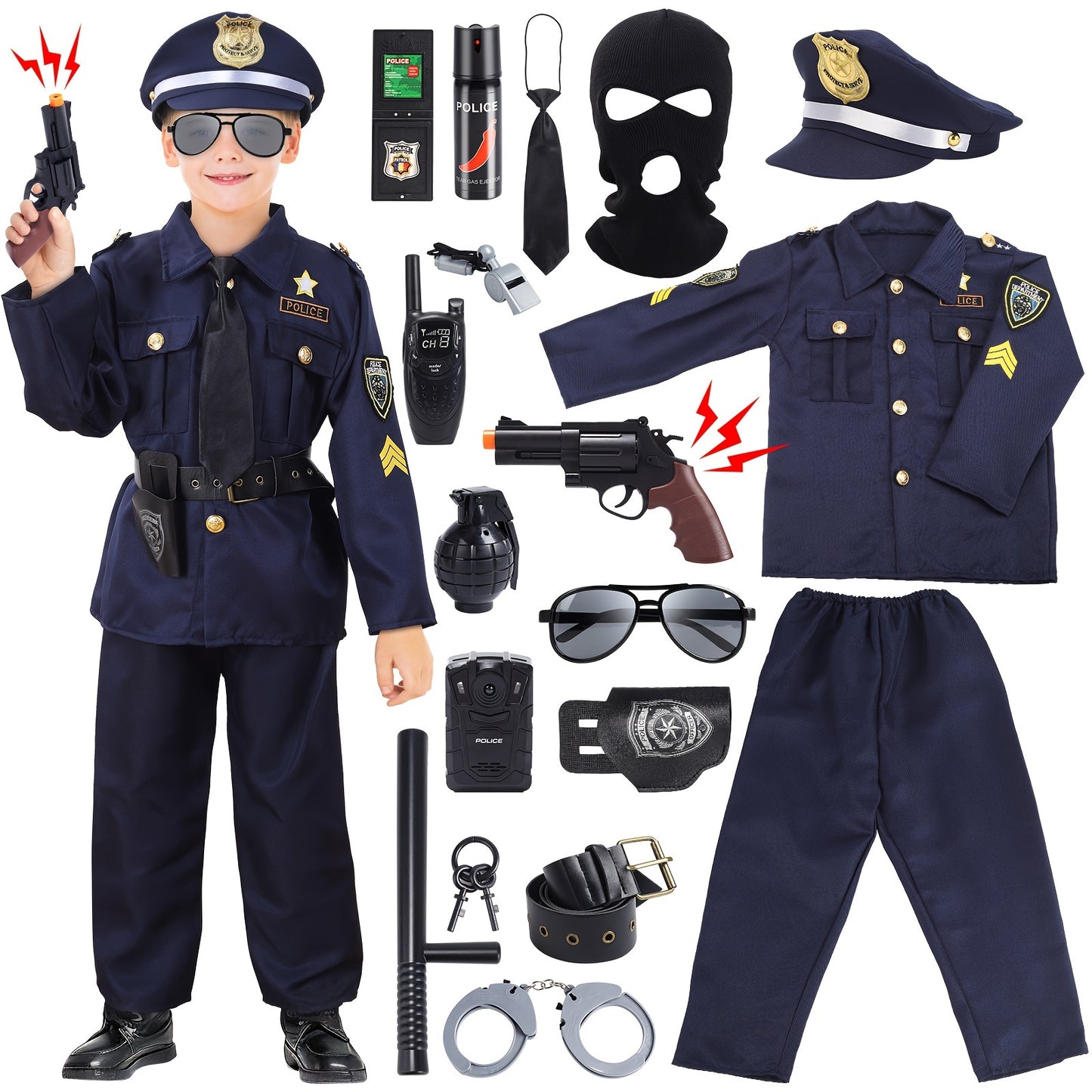 Police Officer Uniform With Play Kit