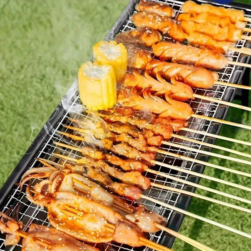 Portable Charcoal Barbecue Grill Set