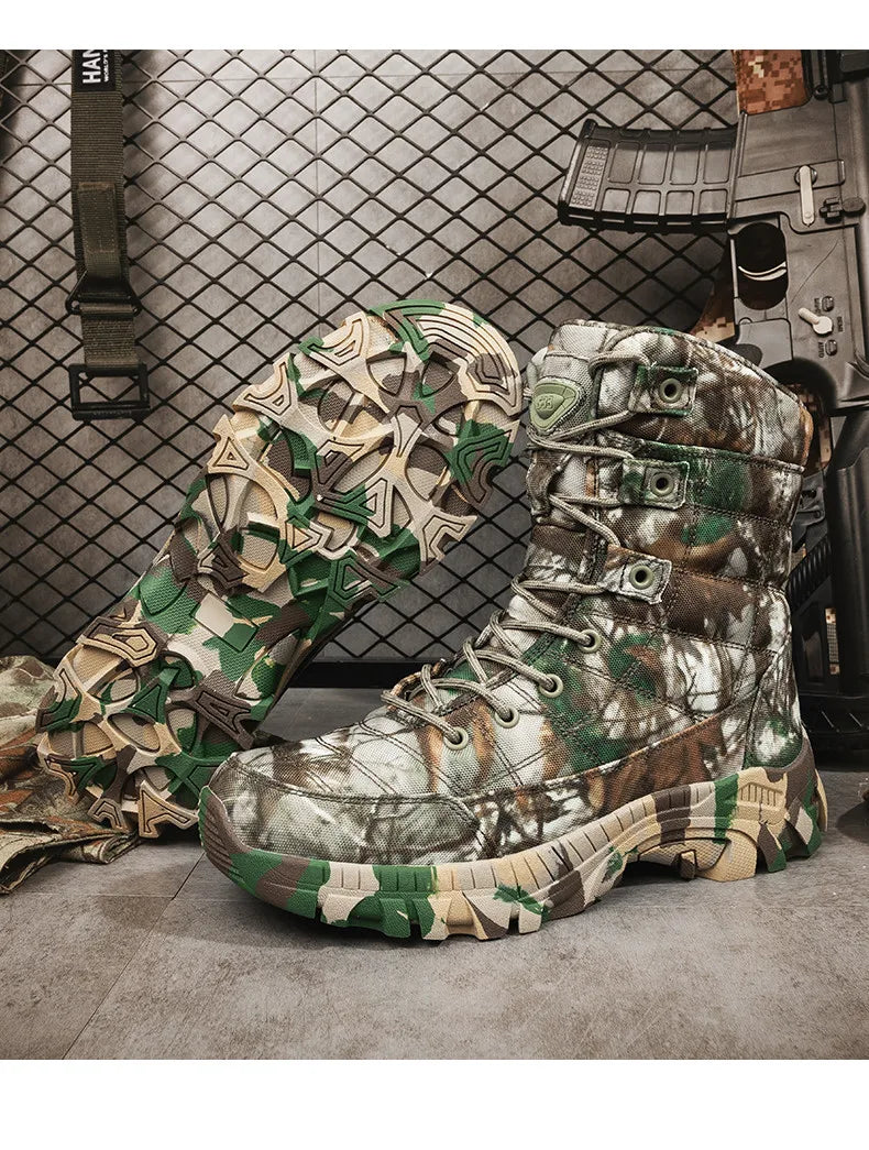 Quality Camouflage Combat Tactical Boots