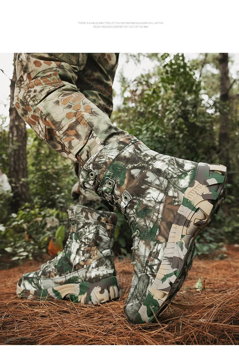 Quality Camouflage Combat Tactical Boots