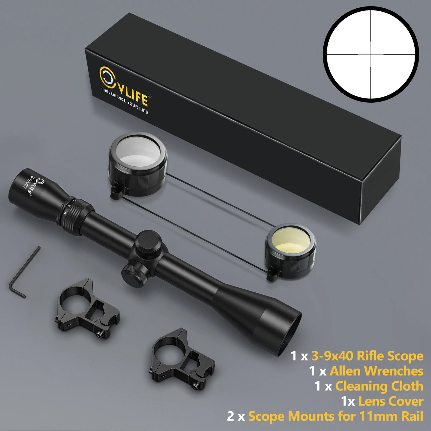 Rifle Scopes 3X-9X Magnification