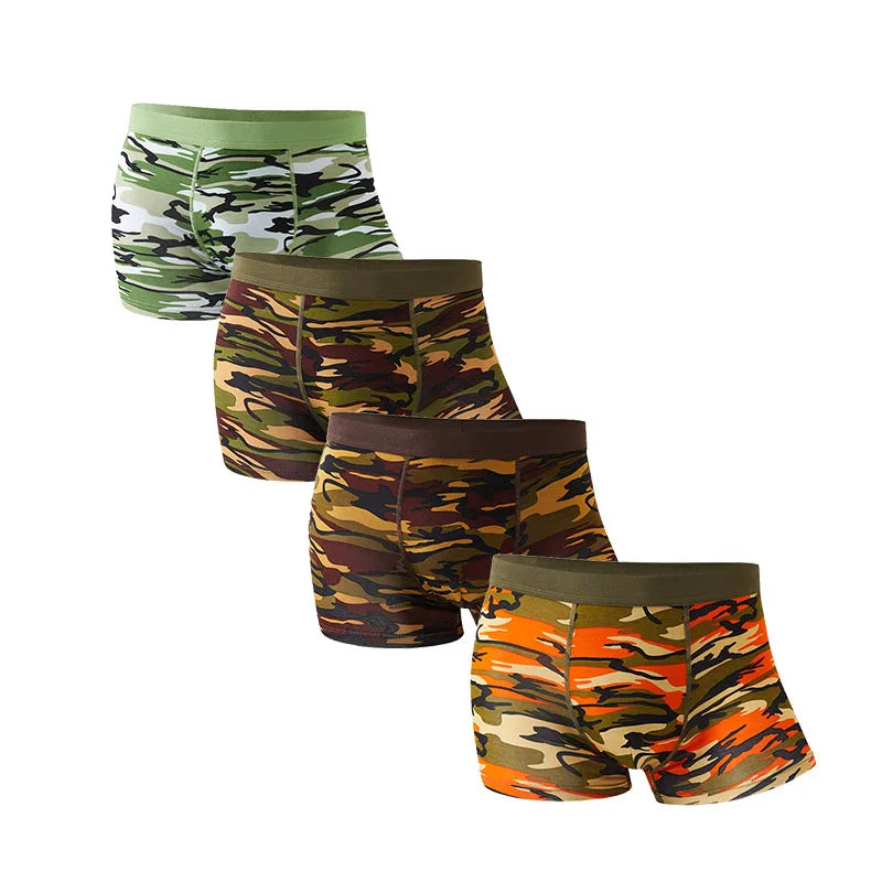 Men's Boxers Camouflage Military Panties