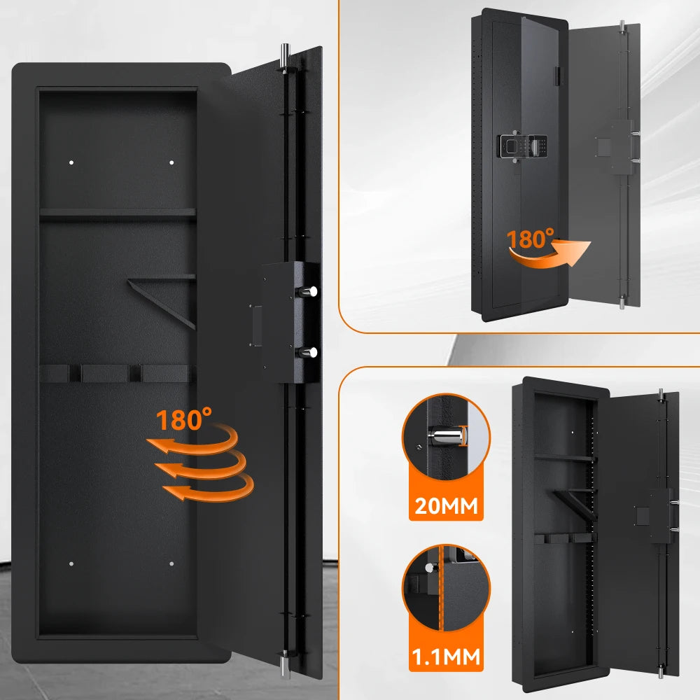 Wall Gun Safe With Digital Keypad