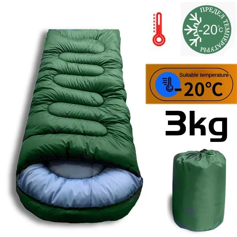 3.5KG Thickened and Widened Winter Sleeping Bag -15 ℃