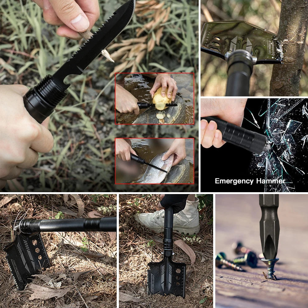 Multifunctional Folding Military Shovel