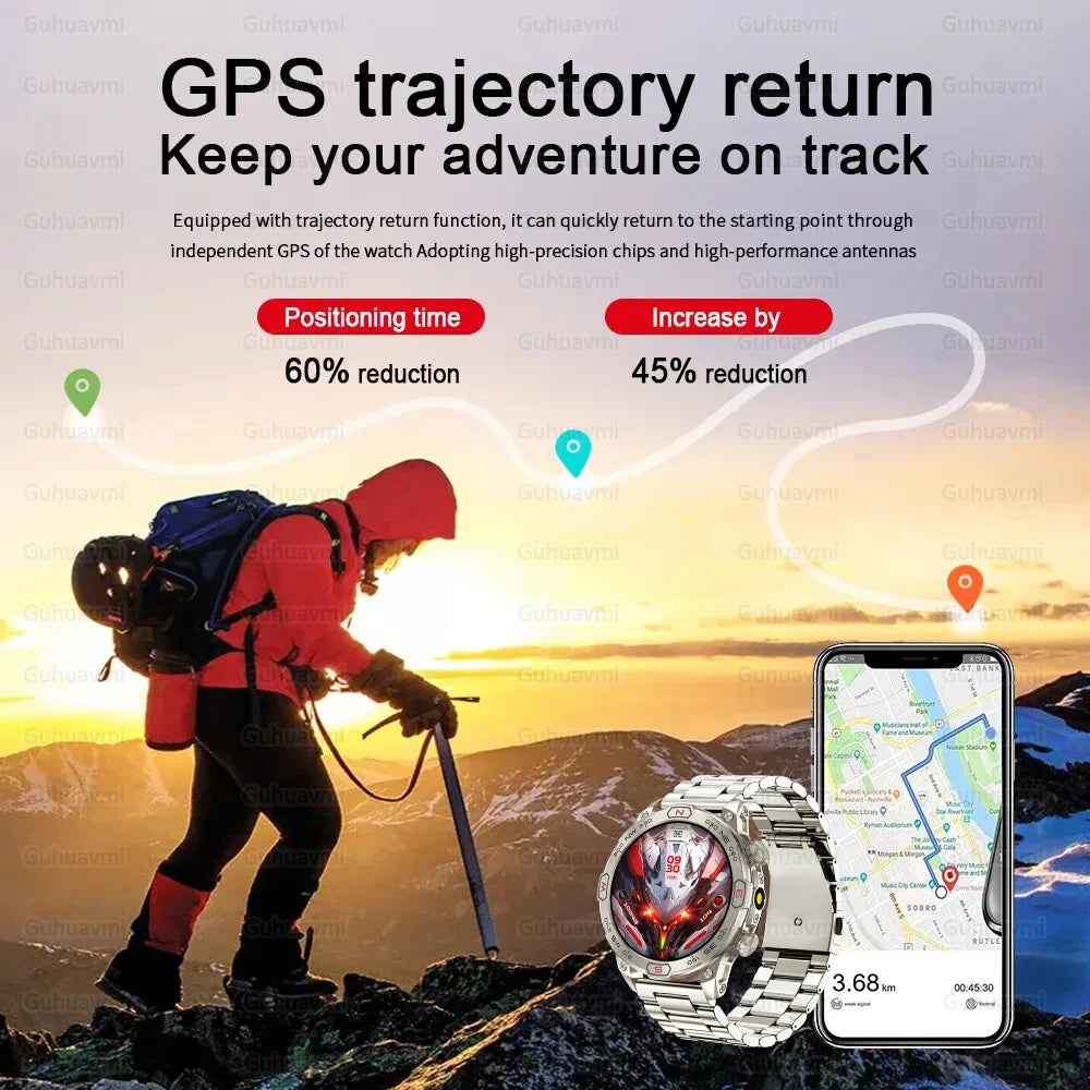 Outdoor Smart Watch With GPS Tracking