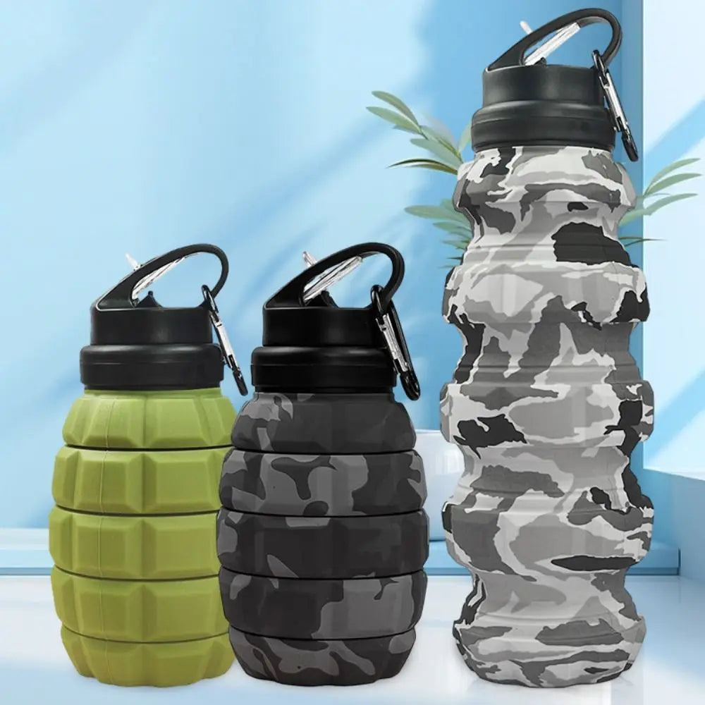 Grenade Shaped  Foldable Water Bottle 580ml