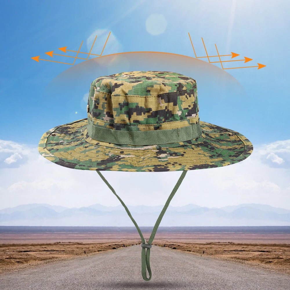 Tactical Sniper Camouflage Bucket Hat